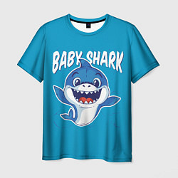 Футболка мужская Baby Shark, цвет: 3D-принт