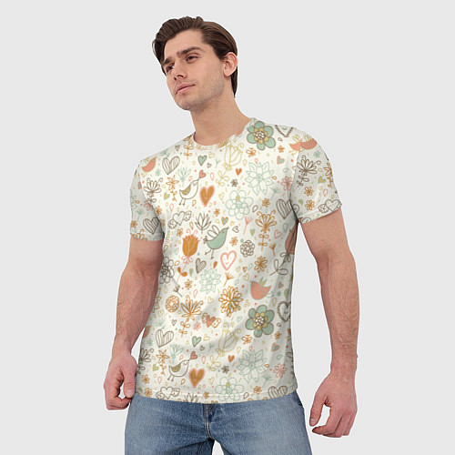 Мужская футболка Весна / 3D-принт – фото 3