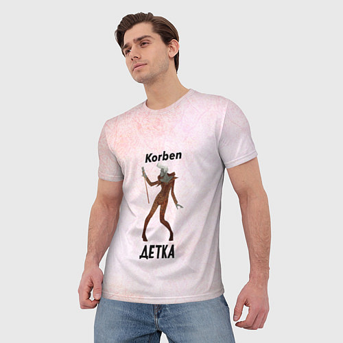 Мужская футболка Корбен Детка / 3D-принт – фото 3