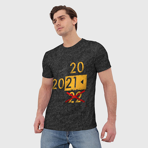 Мужская футболка 2022 не БУДЕТ / 3D-принт – фото 3