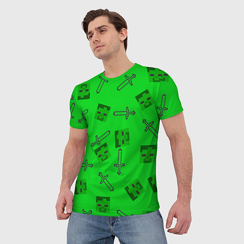 Мужская футболка Minecraft / 3D-принт – фото 3