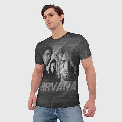 Мужская футболка Нирвана / 3D-принт – фото 3