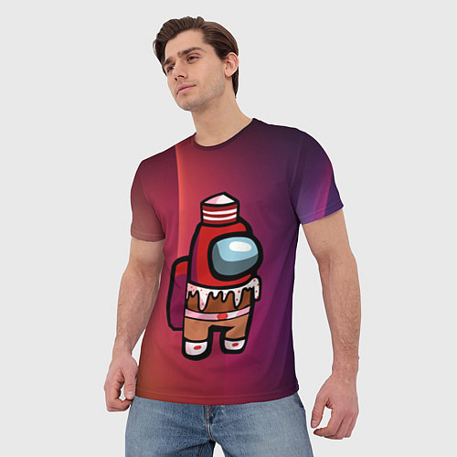 Мужская футболка Among Us Сладкий Z / 3D-принт – фото 3