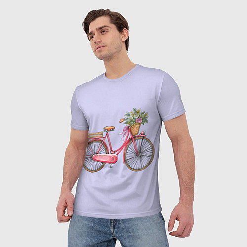 Мужская футболка Bicycle / 3D-принт – фото 3
