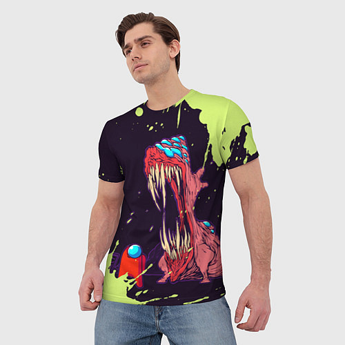 Мужская футболка AMONG US - MONSTER / 3D-принт – фото 3