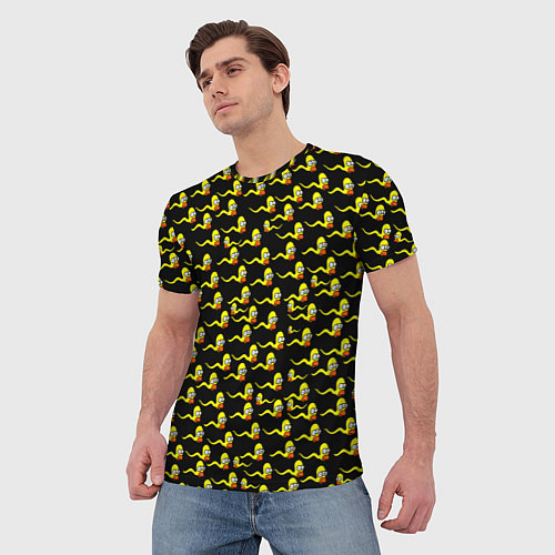 Мужская футболка Гомер / 3D-принт – фото 3
