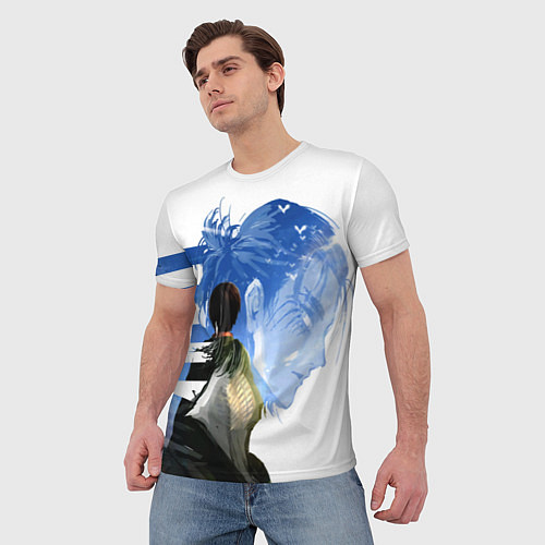 Мужская футболка Атака титанов / 3D-принт – фото 3