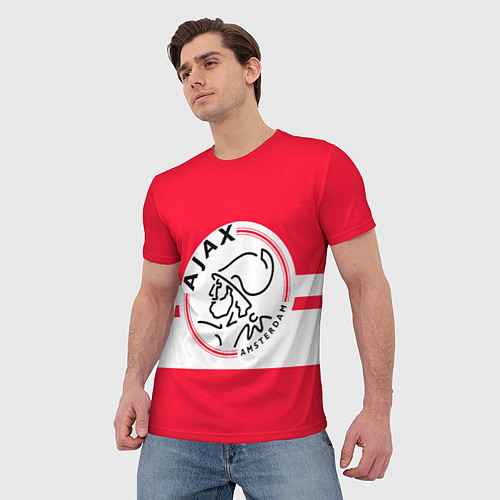 Мужская футболка AJAX AMSTERDAM / 3D-принт – фото 3