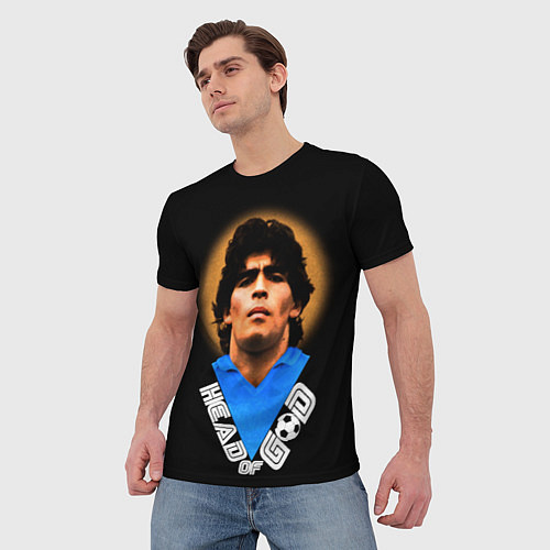 Мужская футболка Diego Maradona / 3D-принт – фото 3