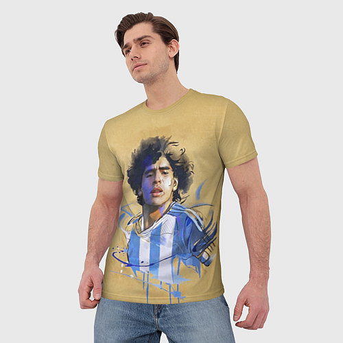 Мужская футболка Марадона / 3D-принт – фото 3