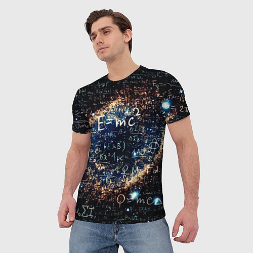 Мужская футболка Формула Вселенной / 3D-принт – фото 3
