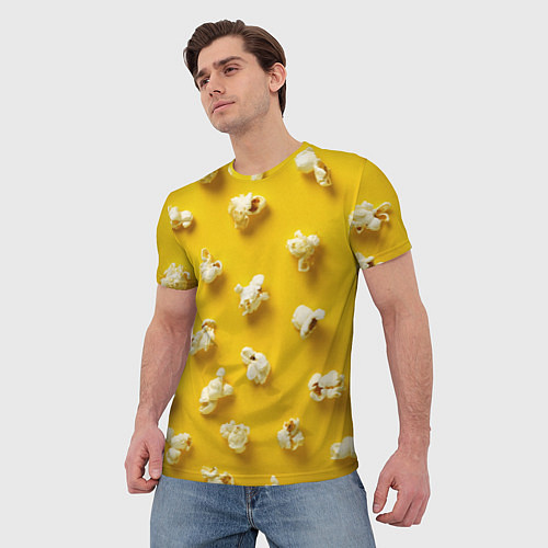 Мужская футболка Попкорн / 3D-принт – фото 3