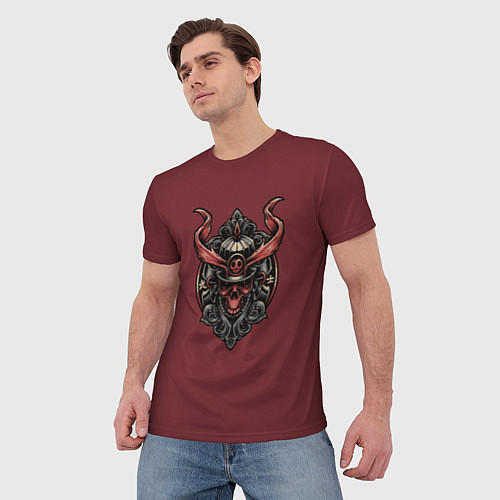 Мужская футболка Red Samurai / 3D-принт – фото 3