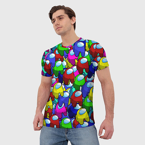 Мужская футболка AMONG US / 3D-принт – фото 3