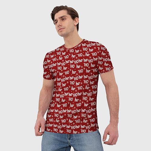Мужская футболка Х0-Хо-Хо / 3D-принт – фото 3