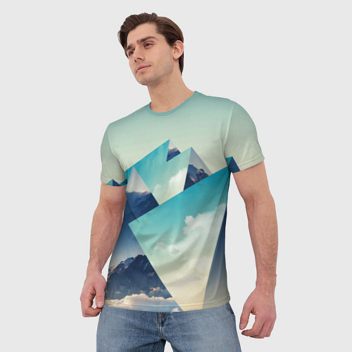 Мужская футболка Эверест / 3D-принт – фото 3
