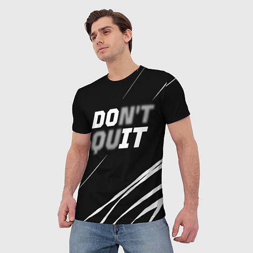 Мужская футболка DO IT / 3D-принт – фото 3