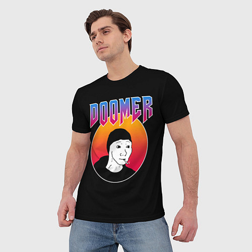 Мужская футболка Doomer / 3D-принт – фото 3