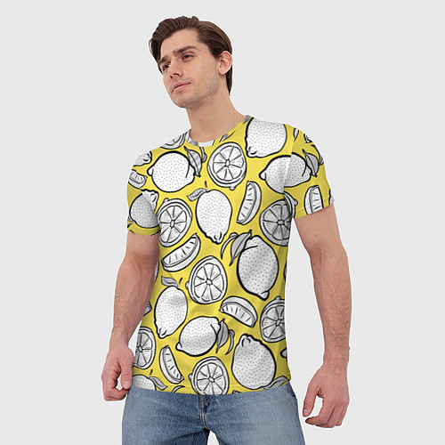 Мужская футболка Illuminating Lemon / 3D-принт – фото 3