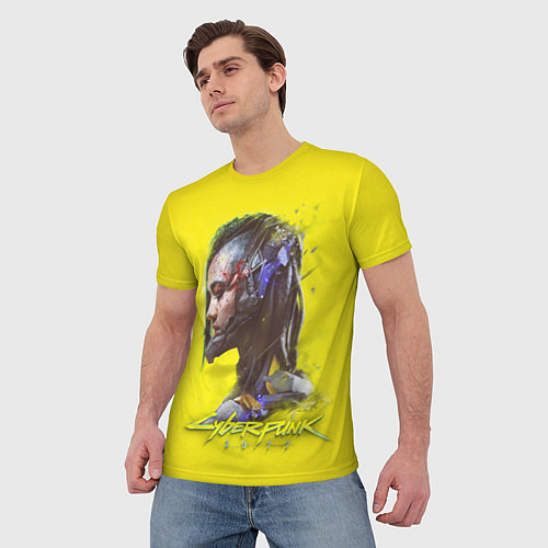 Мужская футболка Киберпанк 2077 / 3D-принт – фото 3