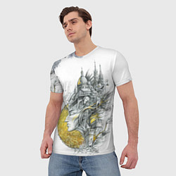 Футболка мужская Город в голове, цвет: 3D-принт — фото 2