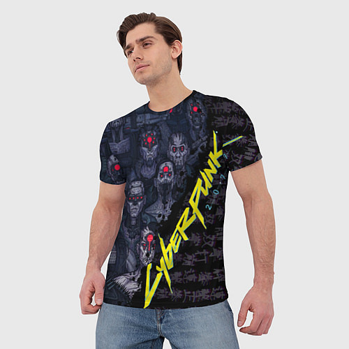Мужская футболка Cyberpunk 2077 / 3D-принт – фото 3