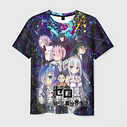 Футболка мужская Re:Zero Жизнь с нуля, цвет: 3D-принт