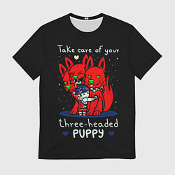 Футболка мужская Hades Загрей и милый цербер, цвет: 3D-принт