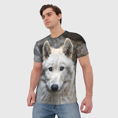 Мужская футболка Волк / 3D-принт – фото 3