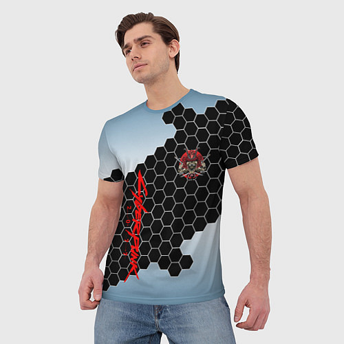 Мужская футболка CYBERPUNK SAMURAI / 3D-принт – фото 3