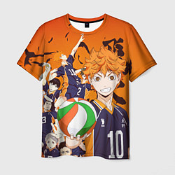 Футболка мужская ВОЛЕЙБОЛ!! HAIKYUU!!, цвет: 3D-принт