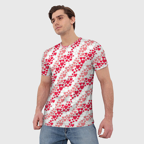 Мужская футболка Волны Любви / 3D-принт – фото 3