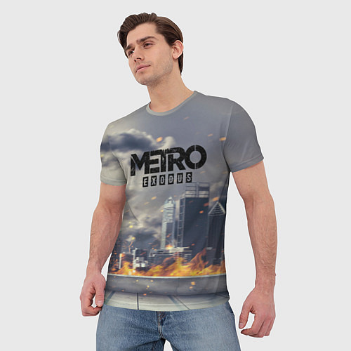 Мужская футболка Metro Exodus / 3D-принт – фото 3