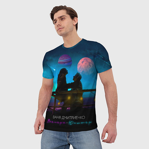 Мужская футболка В Дмитриенко Венера-Юпитер / 3D-принт – фото 3
