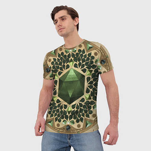 Мужская футболка Средневековый ДнД паттерн / 3D-принт – фото 3