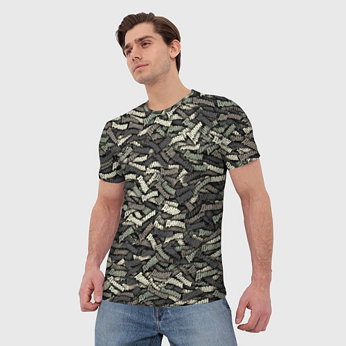 Мужская футболка Камуфляж - Димон / 3D-принт – фото 3