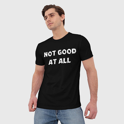 Мужская футболка Not Good At all / 3D-принт – фото 3