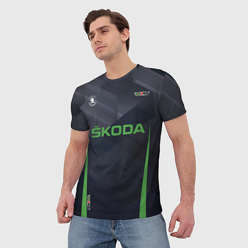 Мужская футболка Skoda VRS Z / 3D-принт – фото 3