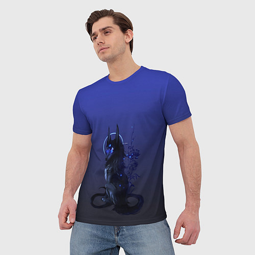Мужская футболка Мифический волк / 3D-принт – фото 3