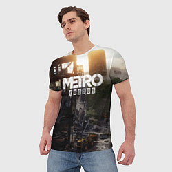 Футболка мужская Metro Exodus, цвет: 3D-принт — фото 2