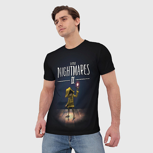 Мужская футболка Little Nightmares 2 пламя / 3D-принт – фото 3