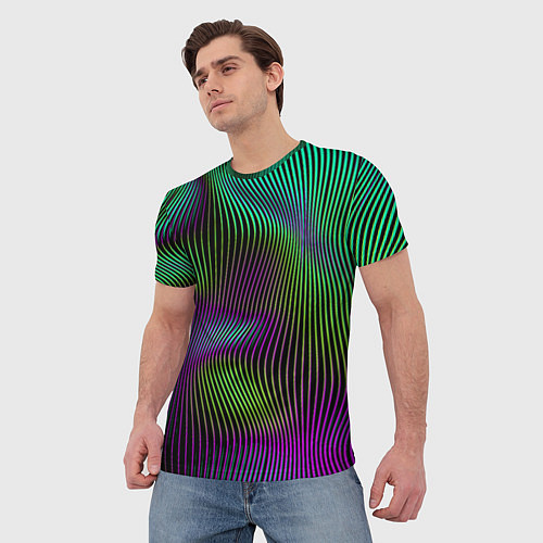 Мужская футболка Современная абстракция / 3D-принт – фото 3