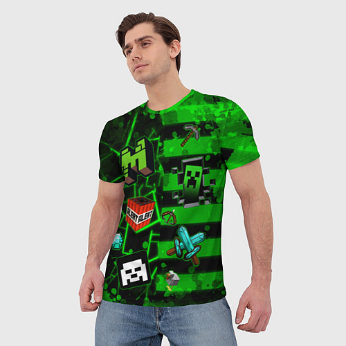 Мужская футболка Minecraft Майнкрафт / 3D-принт – фото 3