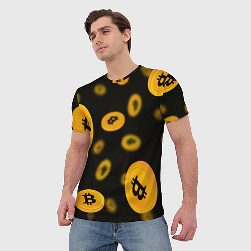Мужская футболка БИТКОИН BITCOIN / 3D-принт – фото 3