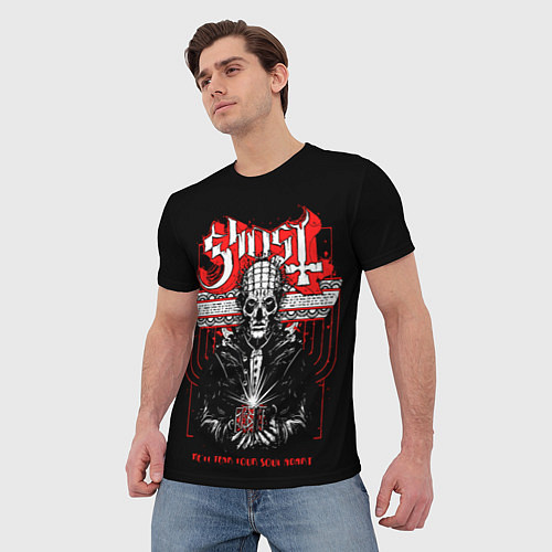 Мужская футболка Ghost / 3D-принт – фото 3