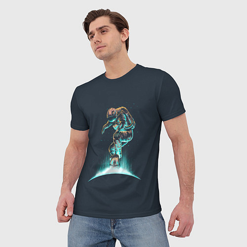 Мужская футболка Space Surfing / 3D-принт – фото 3