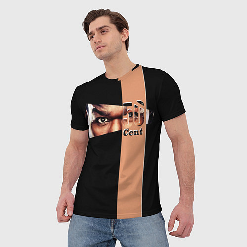 Мужская футболка 50 центов / 3D-принт – фото 3