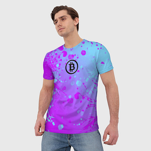 Мужская футболка Bitcoin / 3D-принт – фото 3