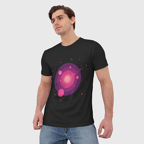 Мужская футболка Межзвездное путешествие / 3D-принт – фото 3