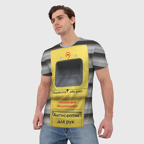 Мужская футболка Анти Covid / 3D-принт – фото 3